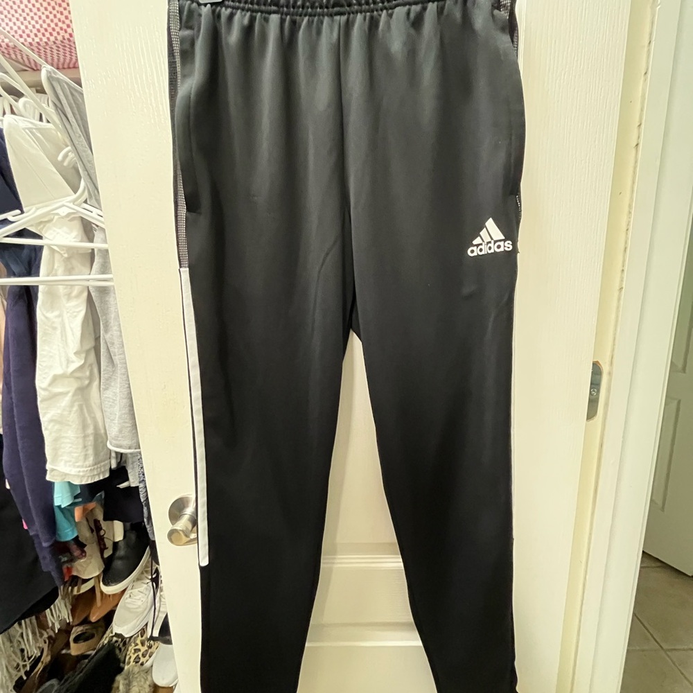 Adidas Black joggers with Elastic Waistband Sz M